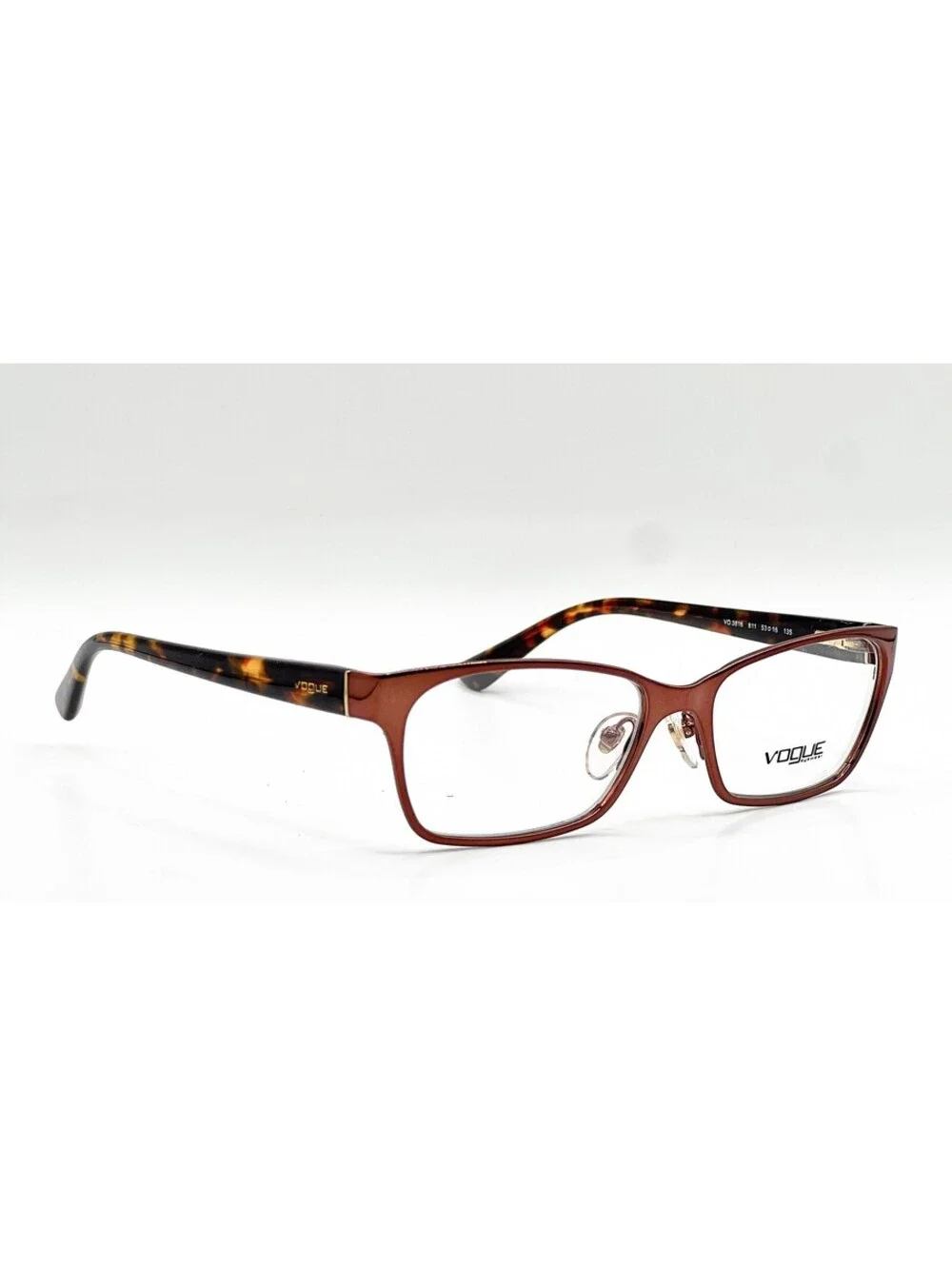 Vogue Vo 3816 811 Brown Authentic Eyeglasses 53-16-135
